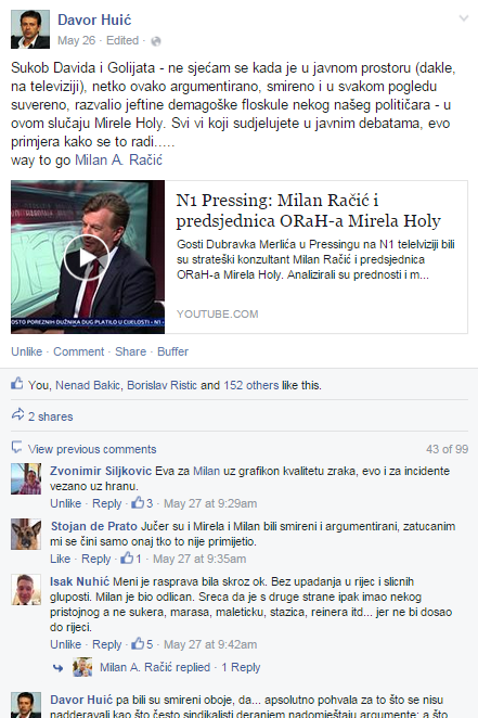 huic comment