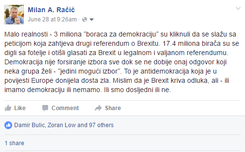 comment on FB